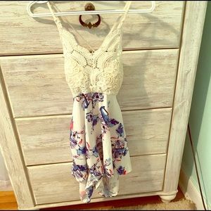 Backless romper